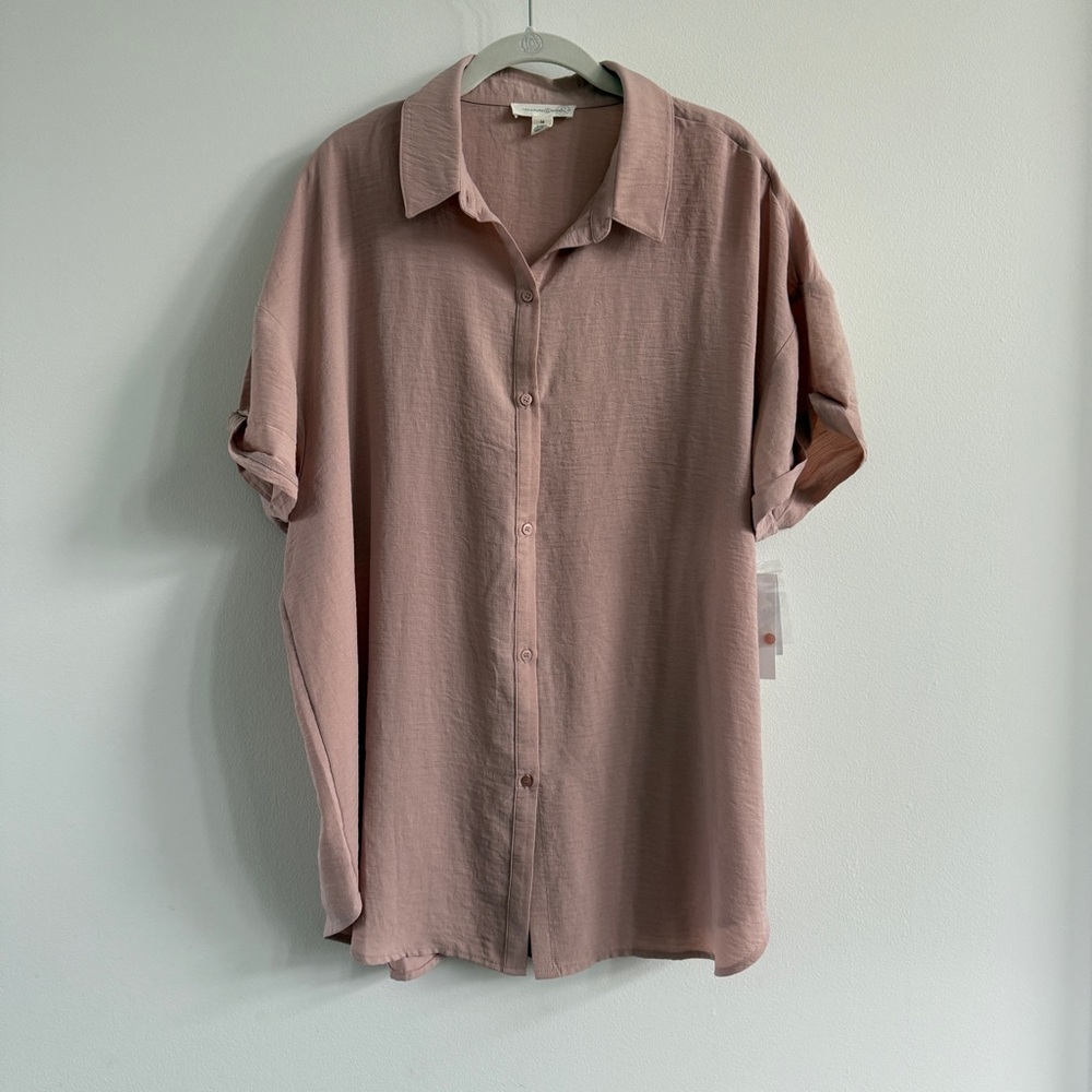 NWT Treasure & Bond Oversized Short Sleeve Tunic